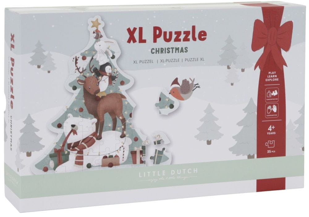 Levně Little Dutch Puzzle vánoční XL