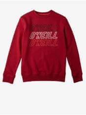 O'Neill Červená dětská mikina O'Neill All Year Crew 140