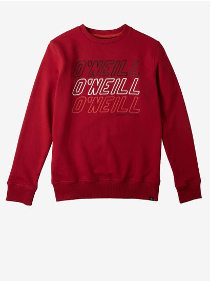 O'Neill Červená dětská mikina O'Neill All Year Crew