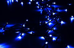 Aga Vánoční řetěz 100 LED Modrá