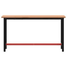 Vidaxl Pracovní stůl 150 x 55 x 81,5 cm masivní bukové dřevo a kov