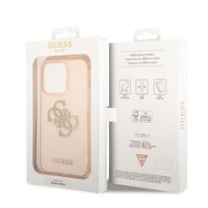 Guess  TPU Big 4G Full Glitter Zadní Kryt pro iPhone 14 Pro Gold