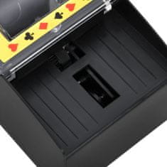 Vidaxl Automatická míchačka karet černá 2 balíčky