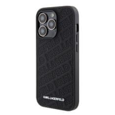 Karl Lagerfeld  PU Quilted Pattern Zadní Kryt pro iPhone 15 Pro Max Black