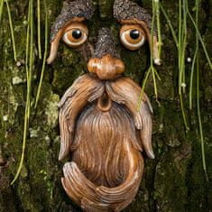 Netscroll Ozdoba stromu ve tvaru obličeje, která je také krmítkem pro ptáky, BirdFeeder