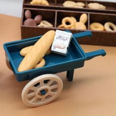 HABARRI Domeček pro panenky, figurky s nábytkem - pekárna