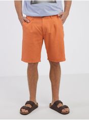 Pepe Jeans Oranžové pánské kraťasy s příměsí lnu Pepe Jeans S