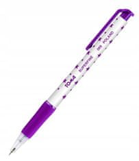 BTS Fialové automatické kuličkové pero s hvězdičkami 0,5 mm
