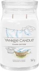 Yankee Candle Yankee Candle vonná svíčka Signature ve skle velká Clean Cotton 567 g