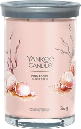 Yankee Candle Yankee Candle vonná svíčka Signature Tumbler ve skle velká Pink Sands 567 g