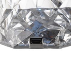 Izoxis Křišťálová LED stolní lampa, 16 barev