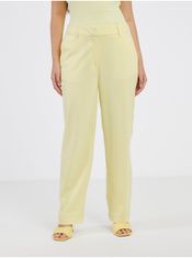 Vero Moda Světle žluté dámské kalhoty VERO MODA Zelda 34/30