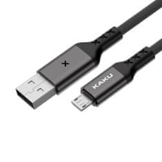 Kaku Datový kabel micro USB 3,2A, 1m, hlasová reakce, KAKU USB-C (KSC-114), šedý