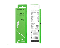 Borofone Kabel iPhone Lightning 1m, 2A - Borofone Easy BX16 bílý