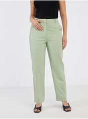 Vero Moda Světle zelené dámské zkrácené kalhoty VERO MODA Zelda 44/30