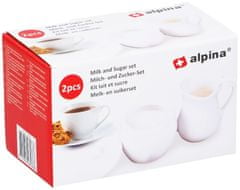 Alpina Cukřenka a mlékovka sada ke kávě 2 ks