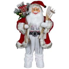 Dům Vánoc Santa s lyžemi 60 cm