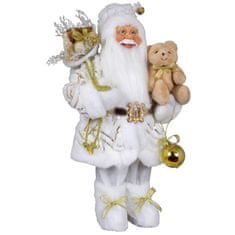 Dům Vánoc Santa s medvídkem 45 cm