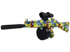INTEREST Elektrická vodní kulová pistole MP5, barevná na vodní kuličky..