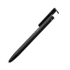 FIXED Propiska 3v1 se stylusem a stojánkem FIXED Pen, antibakteriální povrch, hliníkové tělo, černá