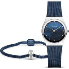 Elegant Moments Lin.  Set Classic - dámské hodinky,náramek s korálkem 12927-307-GWP