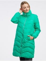 Vero Moda Zelený dámský zimní prošívaný kabát VERO MODA Liga S