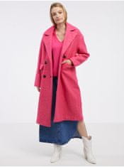 ONLY Tmavě růžový dámský kabát ONLY Valeria XL