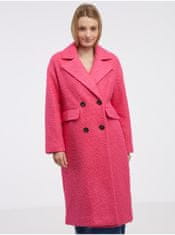 ONLY Tmavě růžový dámský kabát ONLY Valeria XL