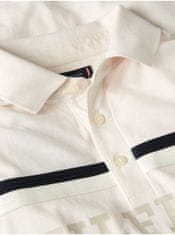 Tommy Hilfiger Krémové pánské polo tričko Tommy Hilfiger XL