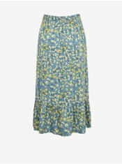 Mama.licious Žluto-modrá květovaná těhotenská sukně Mama.licious Fransisca XL