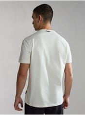 Napapijri Krémové pánské tričko NAPAPIJRI Iceberg XL