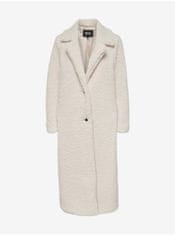 ONLY Krémový dámský zimní kabát ONLY Britt Teddy XL