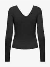 ONLY Černý dámský žebrovaný svetr ONLY Julie XL