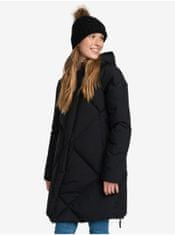 Roxy Černý dámský zimní péřový prošívaný kabát Roxy Abbie M