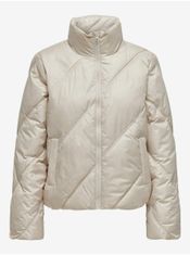 Jacqueline de Yong Krémová dámská prošívaná zimní bunda JDY Verona XL