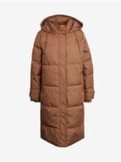 ONLY Hnědý dámský prošívaný zimní kabát ONLY Irene XL