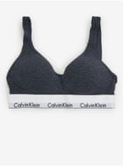 Calvin Klein Tmavě šedá dámská podprsenka Calvin Klein Underwear S