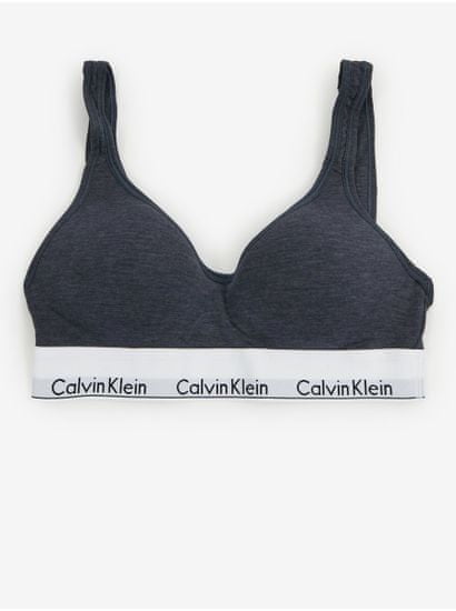 Calvin Klein Tmavě šedá dámská podprsenka Calvin Klein Underwear