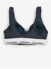 Calvin Klein Tmavě šedá dámská podprsenka Calvin Klein Underwear S