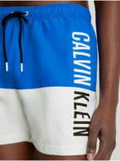 Calvin Klein Bílo-modré pánské plavky Calvin Klein Underwear M