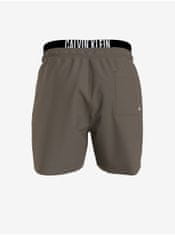 Calvin Klein Khaki pánské plavky Calvin Klein Underwear S
