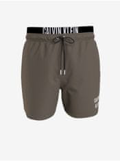 Calvin Klein Khaki pánské plavky Calvin Klein Underwear S