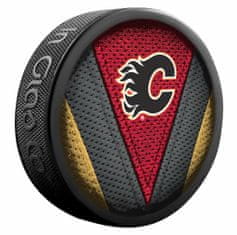 Inglasco Fanouškovský puk NHL Stitch Blister (1ks) (Tým: Calgary Flames)