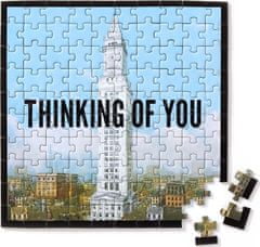 Galison Čtvercové puzzle Thinking of You 100 dílků