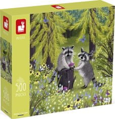 Janod Puzzle Medvídci Mývalové 500 dílků