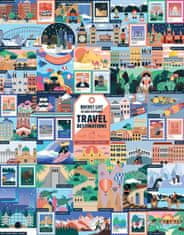 Puzzle Bucket List: 50 obdivuhodných turistických cílů 1000 dílků