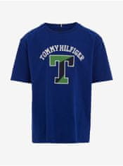 Tommy Hilfiger Tmavě modré klučičí tričko Tommy Hilfiger 140