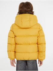 Tommy Hilfiger Žlutá klučičí prošívaná zimní bunda Tommy Hilfiger 104
