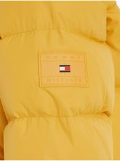 Tommy Hilfiger Žlutá klučičí prošívaná zimní bunda Tommy Hilfiger 152