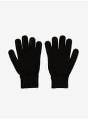 Karl Lagerfeld Černé dámské rukavice s příměsí vlny KARL LAGERFELD S